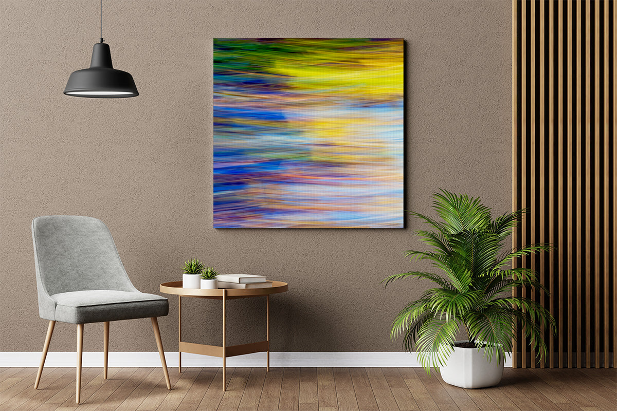 Pollok Park Square Canvas on office wall mockup