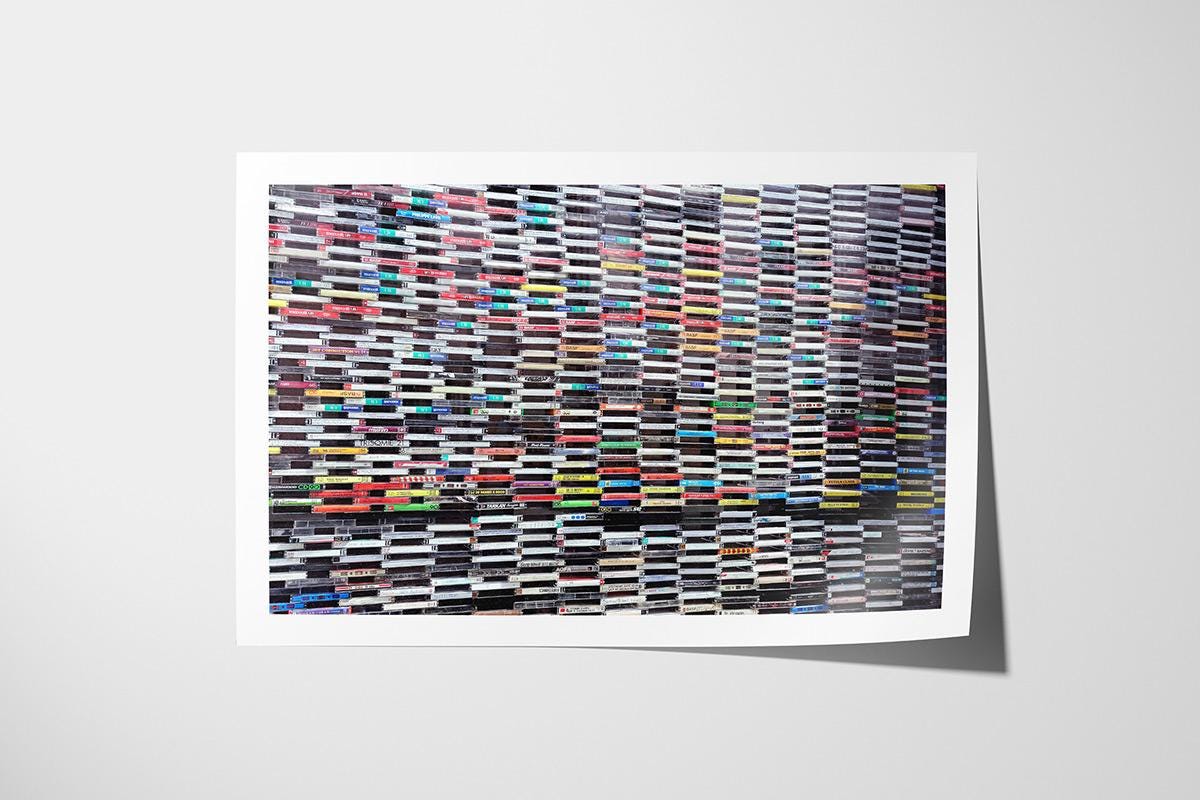Wall of Sound cassette tapes wall art photo print