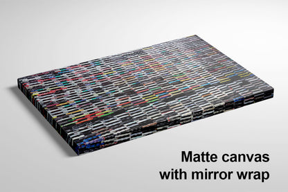 Wall of Sound Cassettes Canvas Mirror Wrap