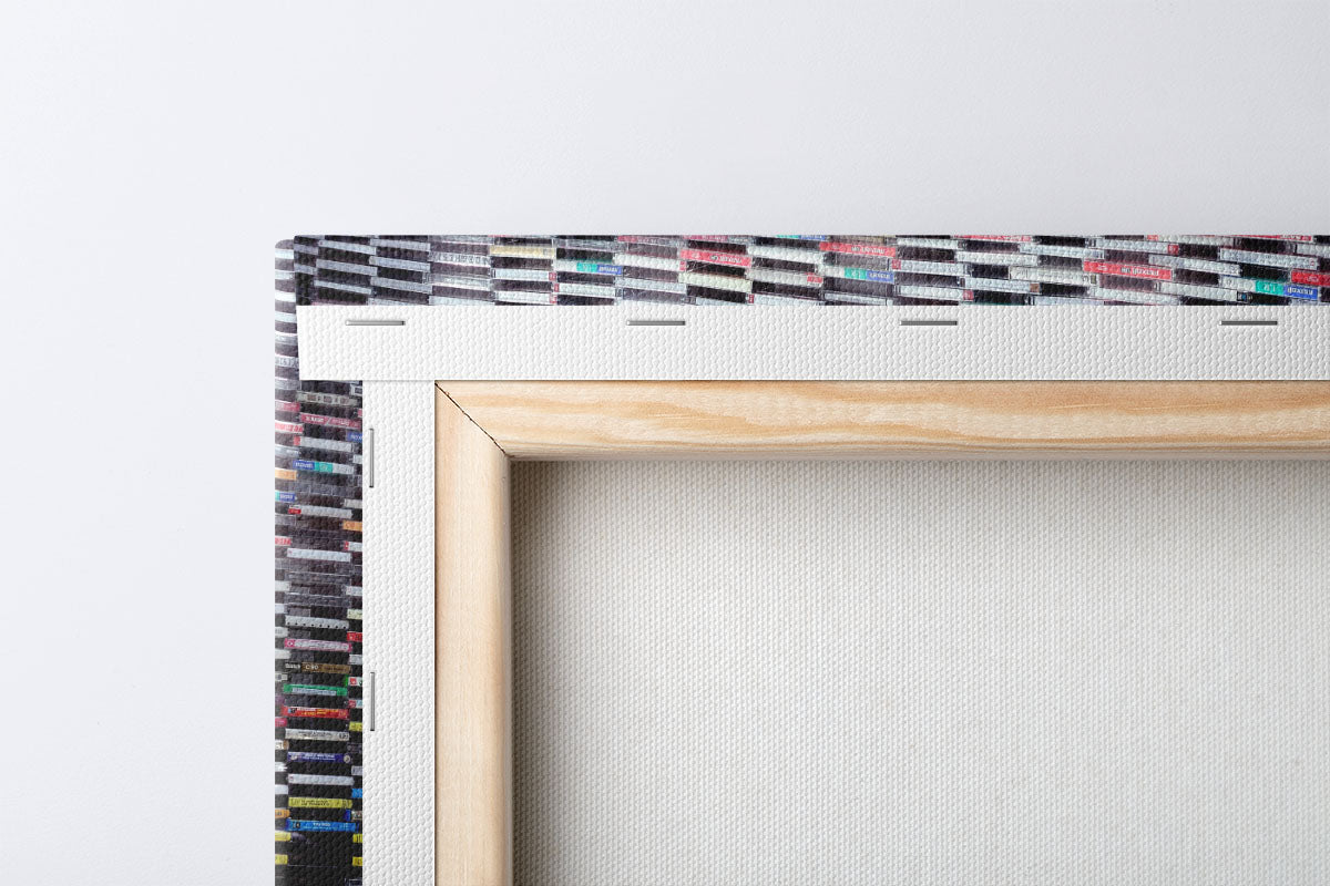 Wall of Sound Cassettes Canvas Detail