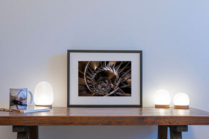 London Monument Staircase print in frame mockup