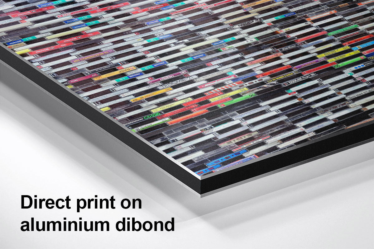 Wall of Sound Cassette tapes Aluminium detail